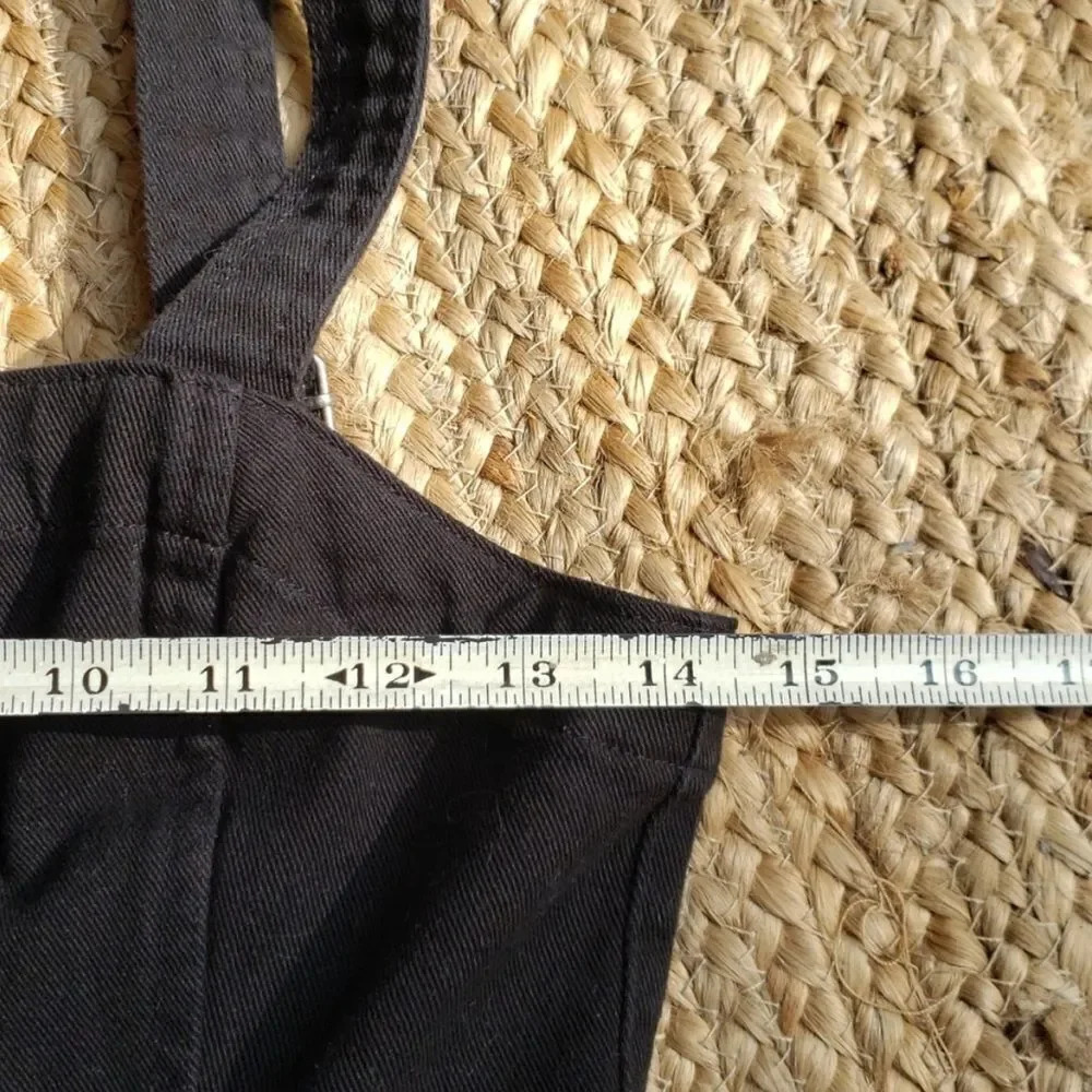 Divided H&M black denim dress size 4 - Picture 8 of 10